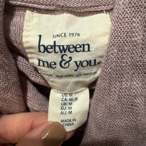 Cozy Cowl Neck Tunic Sweater Lavender Purple Size M Soft Knit Longline - Picture 10 of 14